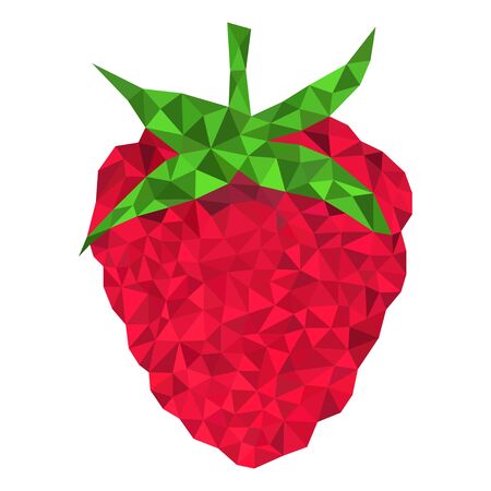 raspberry triangulation styleのイラスト素材
