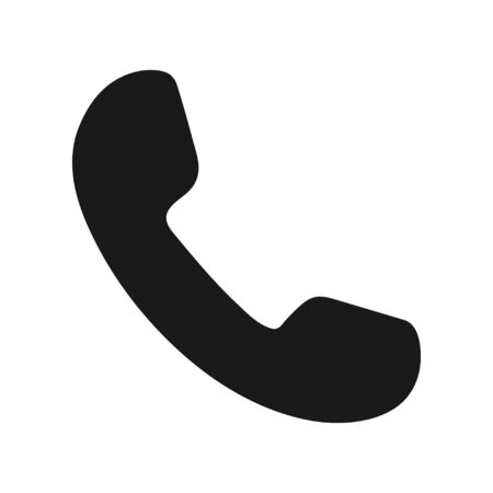 icon only phone handsetのイラスト素材