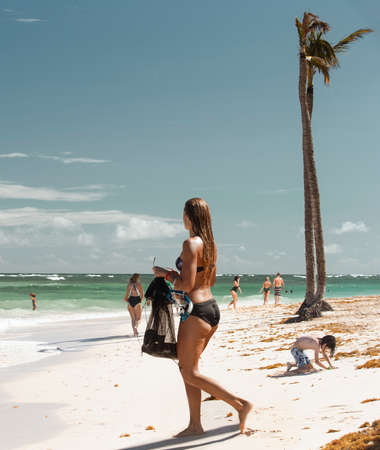 Punta Cana, Dominican Republic - December 07, 2018 - Arena Gorda tourist beachのeditorial素材