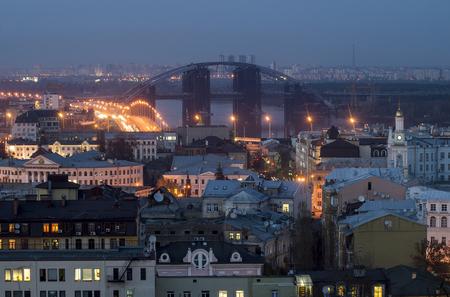 Evening Kiev Cityの写真素材