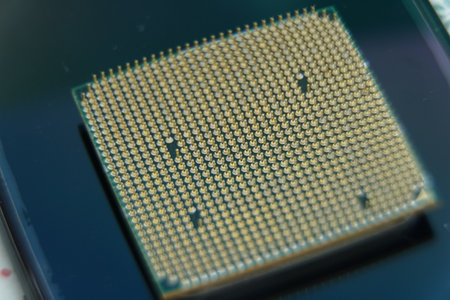 Close-up photo of a desktop processor