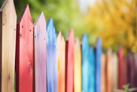 wooden wall pastel soft color for background, multi color wooden wall strip, rainbow colored soft wooden, colorful pastel wood planks and rods slat, wood floor texture soft colors for wallpaper bannerの素材