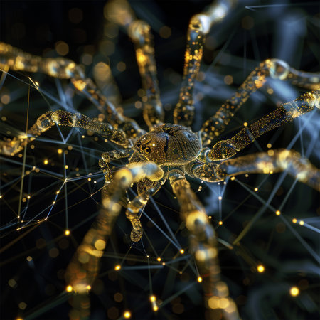 Spider weaves a digital neural networkの素材
