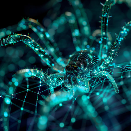 Spider weaves a digital neural networkの素材