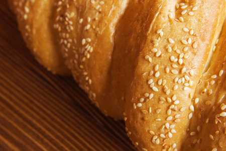 bun with sesame seeds