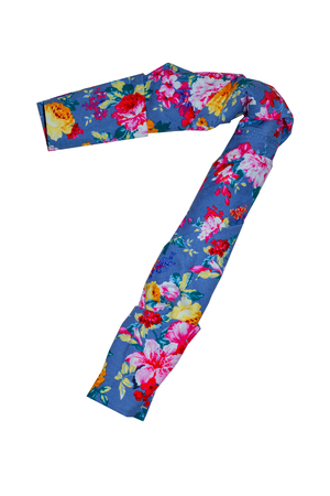 the isolated numbers from 1 to 10 made of fabric with floral printの写真素材