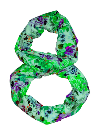 the isolated numbers from 1 to 10 made of fabric with floral printの写真素材