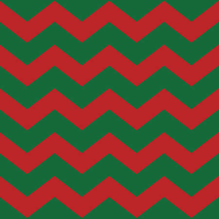 Zigzag lines. Simple retro geometric Christmas pattern. Traditional colors. Vector background...