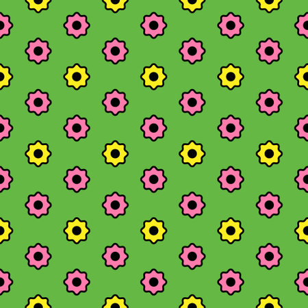Seamless abstract floral pattern. Vector geometric ornament. Stylish background. Graphic design for...