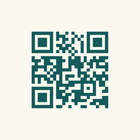 QR code vector illustration in flat styleのイラスト素材