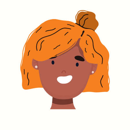 Face. Vector illustration in flat styleのイラスト素材