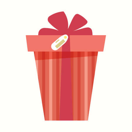 Gift for the holiday. Vector illustration in flat styleのイラスト素材