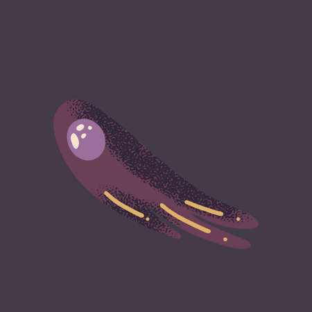 space asteroid in hand draw style