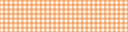 Gingham yellow pattern. Vichy tablecloth for picnic. Square texture for cloth. vector illustrationのイラスト素材