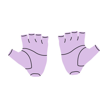 Athletic collection featuring key sport and gym equipment. Essential items yoga mats, dumbbells, and athlete bags showcased . Flat vector illustration isolated on white background.のイラスト素材