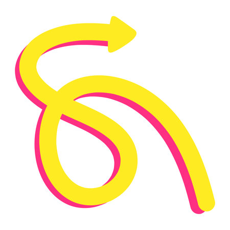 Doodle spiral arrows icon. Design quirky twist zigzag line, spring coil, curve wave. Vector...