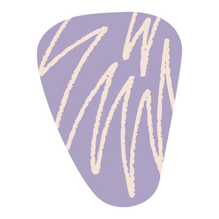 Freehand abstract shapes in cutout, doodle elements with texture. Collage designs. Flat vector illustration isolated on white background.のイラスト素材