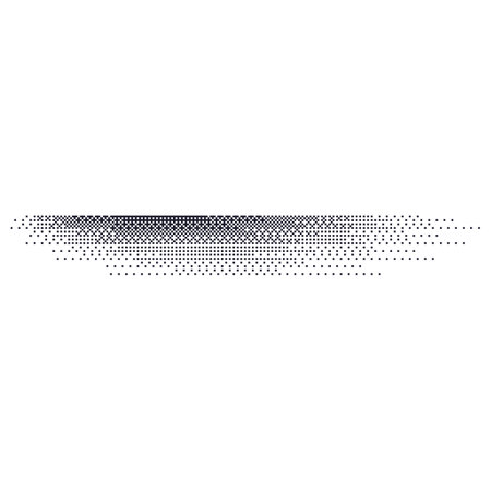 Gradient shadow with grainy noise and stipple effect. lines with dot and grit texture. Drop shadow with shaded edges. Flat vector illustration isolated on white background.のイラスト素材