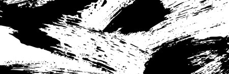 Rough brush strokes and crayon scrawls background. Black chalk texture with pencil lines and scratches on a graphic paper background. Flat vector illustration isolatedのイラスト素材