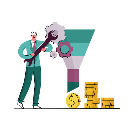 CRO, startup, attracting buyersのイラスト素材