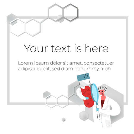 Vector image template, frame for slide designのイラスト素材