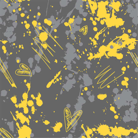 Seamless Pattern with an Abstract Spots, Shapesのイラスト素材