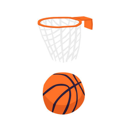 isolated elements on the theme of basketball.のイラスト素材