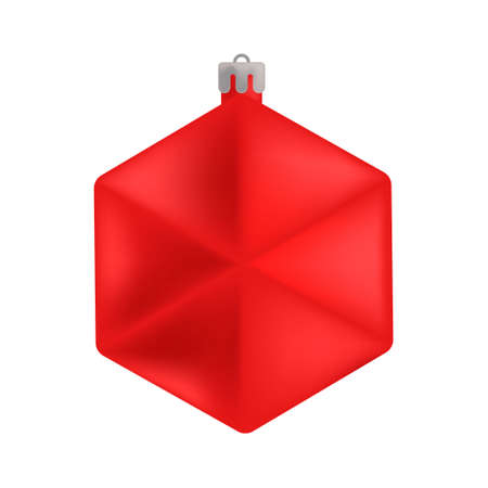 isolated 3D illustration of a Christmas tree toyのイラスト素材