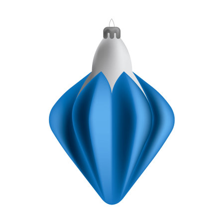 isolated 3D illustration of a Christmas tree toyのイラスト素材