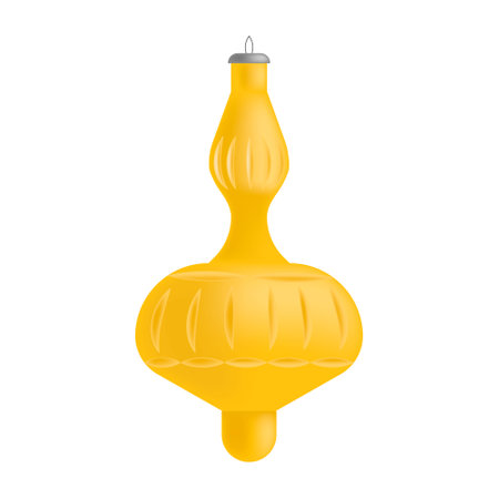 Vector isolated 3D image of a Christmas tree toyのイラスト素材