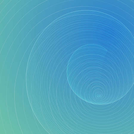 Vector square background format with an abstract, linear element circle in the form of frame on a blue background. It can be used in banners for design of header frames, text.のイラスト素材