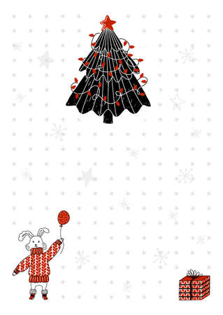 Vector template of A6 page for notebook with dotsのイラスト素材