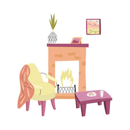 Vector illustration with a set of household items.のイラスト素材