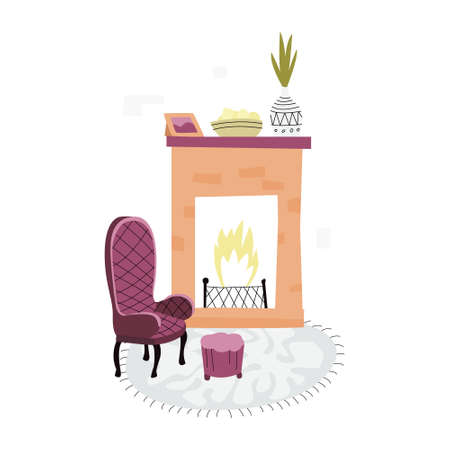 Vector illustration with a set of household items.のイラスト素材