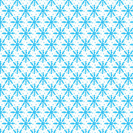 A Vector simple pattern with falling snowflakes.のイラスト素材