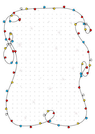template of an A6 page for notebook with dotのイラスト素材