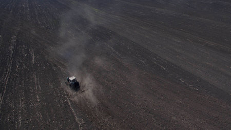 Aerial view of nature from aboveの写真素材