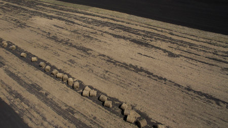 Beautiful aerial photography of nature in summer