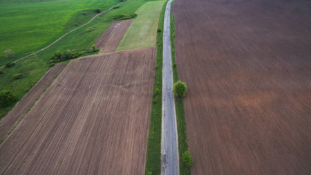 Beautiful picture shot on drone. View from above.の写真素材