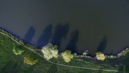 Beautiful picture shot on drone. View from above.の写真素材