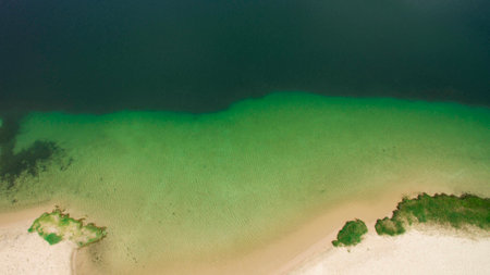 Beautiful scenery shot from the droneの写真素材
