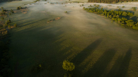 Beautiful scenery shot from the droneの写真素材