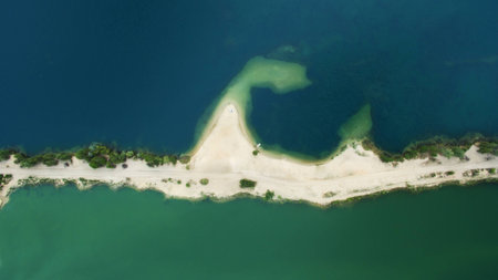 Beautiful scenery shot from the drone