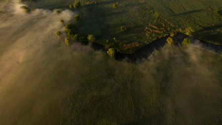 Beautiful scenery shot from the drone