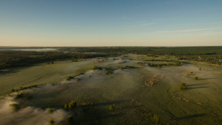 Beautiful scenery shot from the droneの写真素材