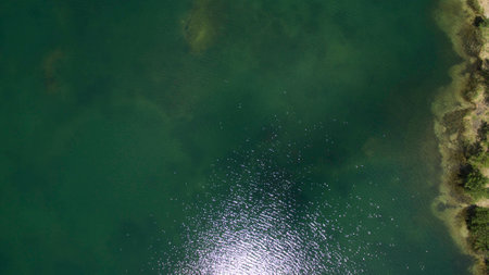 Beautiful scenery shot from the droneの写真素材