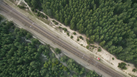 Beautiful scenery shot from the droneの写真素材
