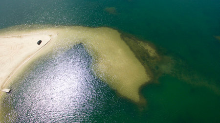 Beautiful scenery shot from the droneの写真素材