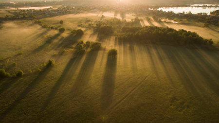 Beautiful scenery shot from the droneの写真素材