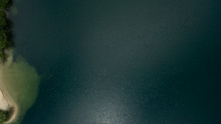 Beautiful scenery shot from the droneの写真素材